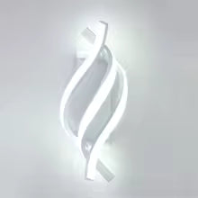 Lampe Murale LED Design Spirale Incurvée - Luminaire Moderne pour Intérieur (Chambre, Couloir, Escalier)