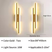 Applique Murale LED Moderne pour Salon, Escalier, Chambre, Couloir - Design Élégant