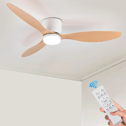 Ventilateur de Plafond LED Réversible – 6 Vitesses, 3 Températures, 42 ou 52 Pouces