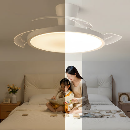 Ventilateur de Plafond Invisible LED – Moteur DC, Dimmable, APP & Télécommande, 42–48 pouces