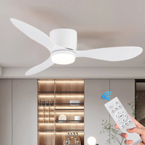 Ventilateur de Plafond LED Réversible – 6 Vitesses, 3 Températures, 42 ou 52 Pouces