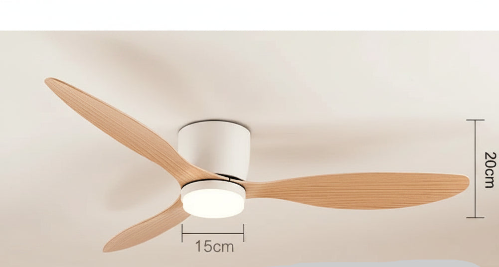Ventilateur de Plafond LED avec Télécommande – Moteur DC, 42 ou 52 Pouces