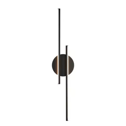Applique Murale LED Moderne 24W - Noir, 3000K pour Intérieur (Salon, Chambre, Escalier)