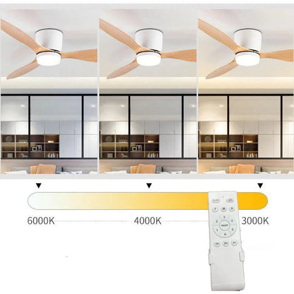 Ventilateur de Plafond LED avec Télécommande – Moteur DC, 42 ou 52 Pouces