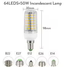 Ampoule LED Épi de Maïs E27/E14/B22 - Puissante et Lumineuse