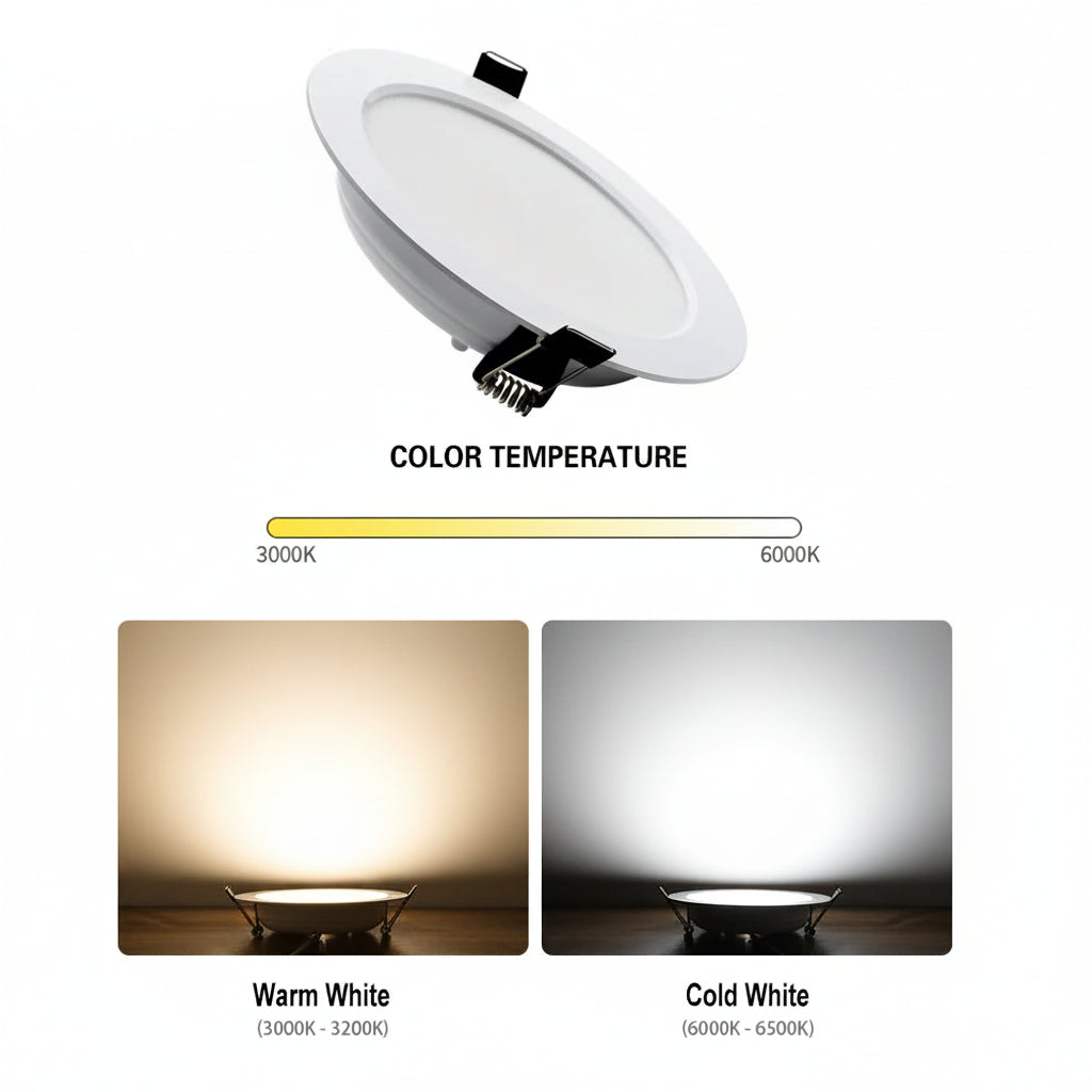 Spot LED Encastrable – 7W à 18W, Blanc Chaud ou Froid | DesignLumen