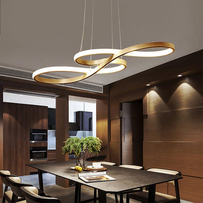 Plafonnier LED Nordique – Ìlot Cuisine & Salle à Manger, Dimmable, Télécommande