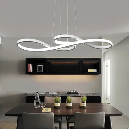 Plafonnier LED Nordique – Ìlot Cuisine & Salle à Manger, Dimmable, Télécommande