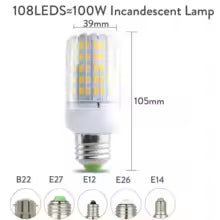 Ampoule LED Épi de Maïs E27/E14/B22 - Puissante et Lumineuse