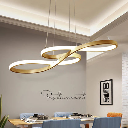 Plafonnier LED Nordique – Ìlot Cuisine & Salle à Manger, Dimmable, Télécommande