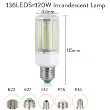 Ampoule LED Épi de Maïs E27/E14/B22 - Puissante et Lumineuse