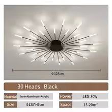 Plafonnier LED Moderne Design Éventail - Acrylique Nordique pour Salon, Chambre & Enfant
