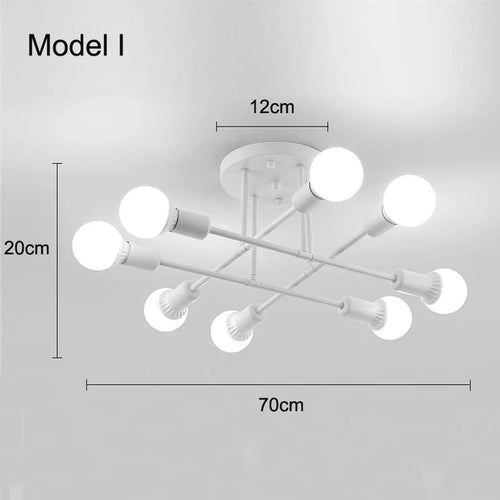 Plafonnier Lustre LED Nordique Minimaliste – 10 Modèles, Design Épuré