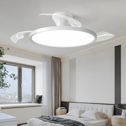 Ventilateur de Plafond Invisible LED – Moteur DC, Dimmable, APP & Télécommande, 42–48 pouces