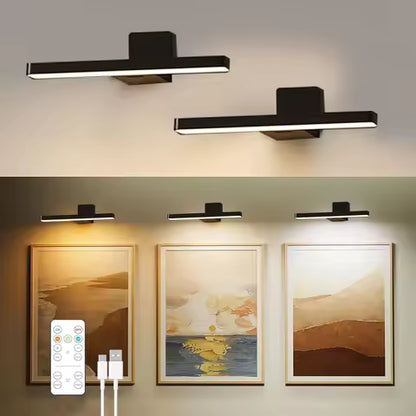 Applique Murale LED Sans Fil Rechargeable avec Télécommande - Lot de 2 pour Salon, Chambre, Salle de Bain