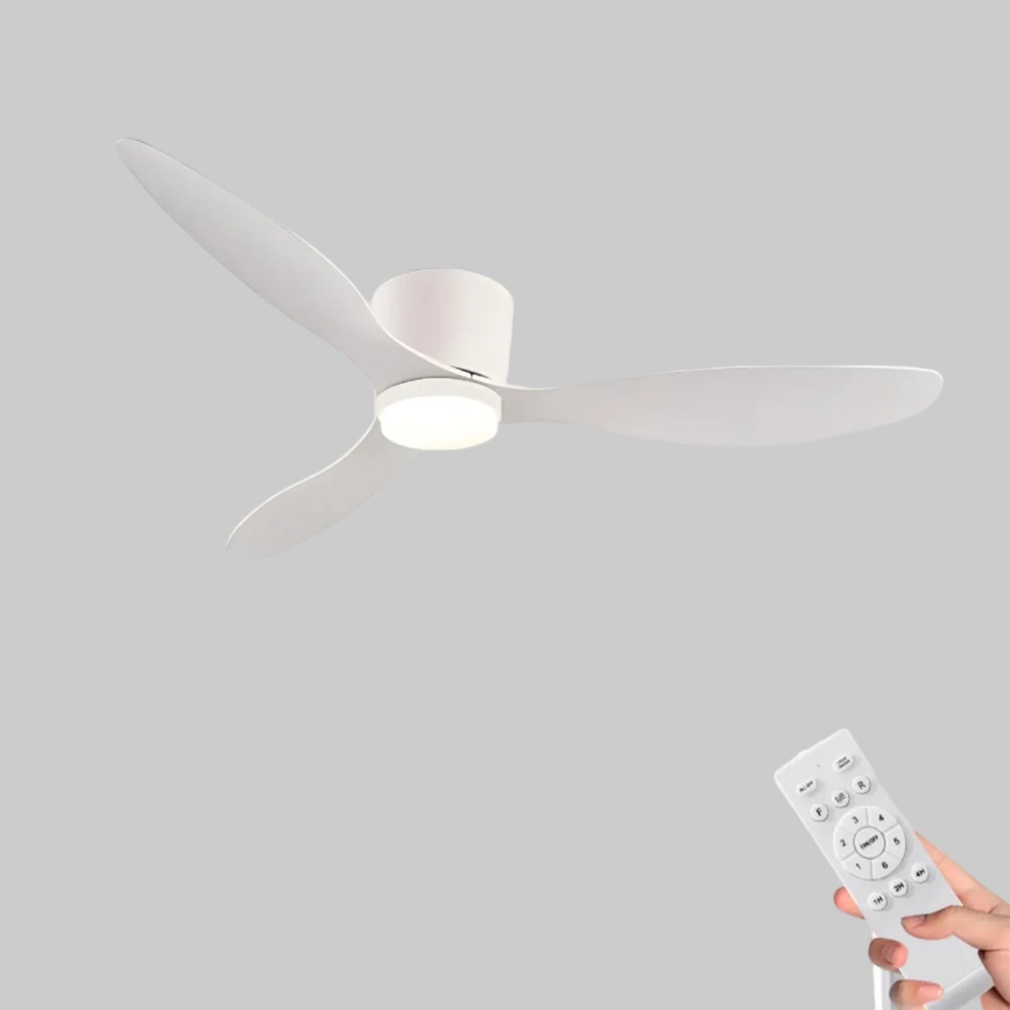 Ventilateur de Plafond LED Réversible – 6 Vitesses, 3 Températures, 42 ou 52 Pouces