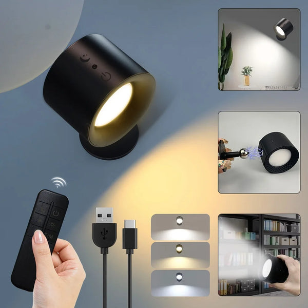 LED-Wandleuchten, berührungsempfindliche Doppelkopfwandleuchte, 360