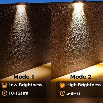 Pack 2 Spots Solaires Muraux LED – Clôture & Jardin, IP65, Allumage Automatique