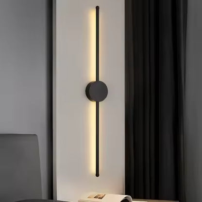 Applique Murale LED Design Moderne Noir Forme de I pour Salon et Chambre