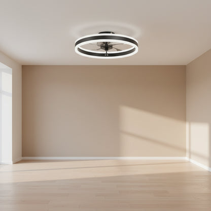 Ventilateur de Plafond LED Dimmable – Silencieux, 6 Modes, Télécommande, Réversible