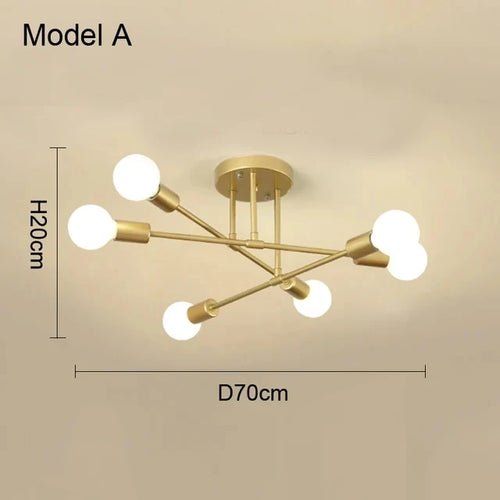 Plafonnier Lustre LED Nordique Minimaliste – 10 Modèles, Design Épuré