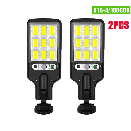 Projecteur Solaire LED Extérieur – Détecteur PIR, 3 Modes, Télécommande, IP65