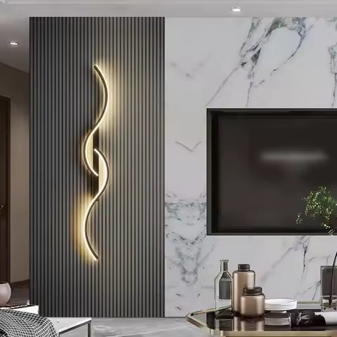 Applique Murale LED Moderne Design Longue Bande pour Chevet et Salon