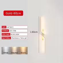 Applique Murale LED Longue Bande Dimmable avec Télécommande - Design Moderne pour Salon, Chambre & Chevet