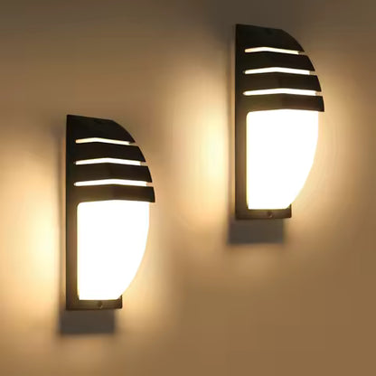 Lot de 2 Appliques Murales LED Étanche IP65 12W Blanc Chaud 3000K pour Intérieur & Extérieur
