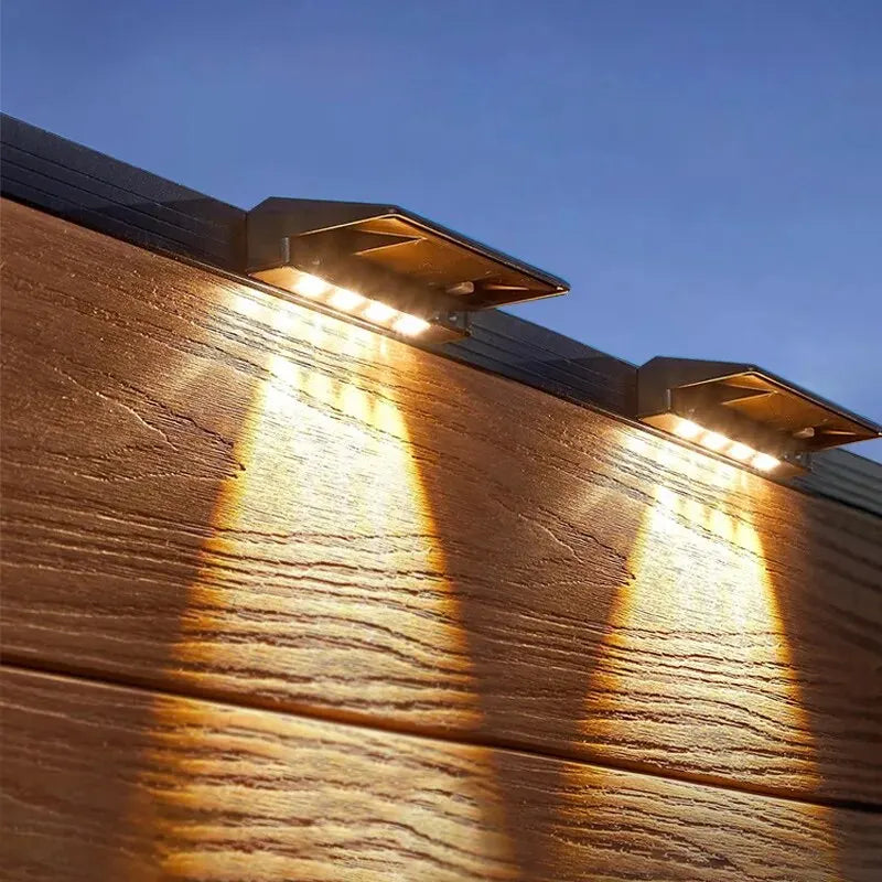 Pack 2 Spots Solaires Muraux LED – Clôture & Jardin, IP65, Allumage Automatique