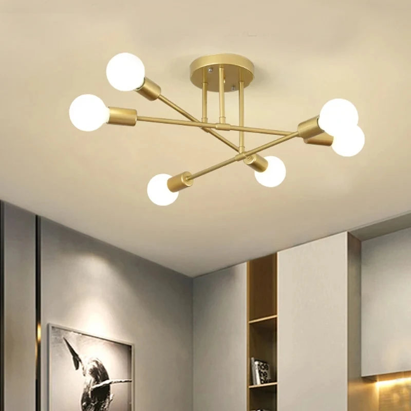 Plafonnier Lustre LED Nordique Minimaliste – 10 Modèles, Design Épuré