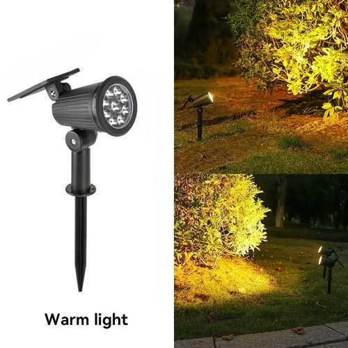 Spot Solaire LED Extérieur 9 LEDs – RGB, Blanc ou Chaud | DesignLumen