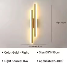 Applique Murale LED Moderne pour Salon, Escalier, Chambre, Couloir - Design Élégant
