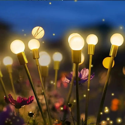 Lumière Solaire Luciole Jardin – 10 LED, Branches Flexibles, IP65, Allumage Automatique