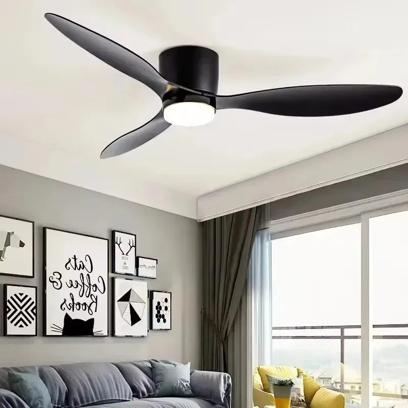 Ventilateur de Plafond LED avec Télécommande – Moteur DC, 42 ou 52 Pouces
