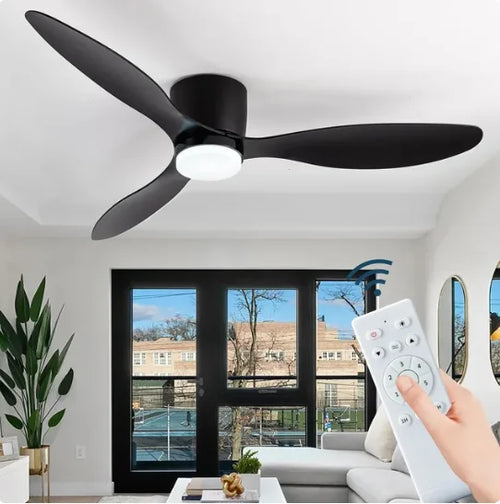 Ventilateur de Plafond LED Réversible – 6 Vitesses, 3 Températures, 42 ou 52 Pouces
