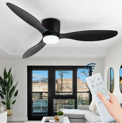 Ventilateur de Plafond LED Réversible – 6 Vitesses, 3 Températures, 42 ou 52 Pouces