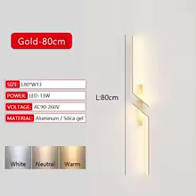 Applique Murale LED Longue Bande Dimmable avec Télécommande - Design Moderne pour Salon, Chambre & Chevet
