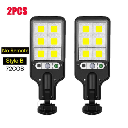 Projecteur Solaire LED Extérieur – Détecteur PIR, 3 Modes, Télécommande, IP65