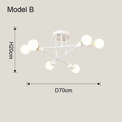 Plafonnier Lustre LED Nordique Minimaliste – 10 Modèles, Design Épuré