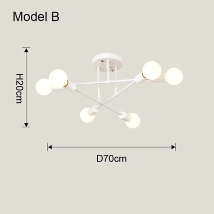 Plafonnier Lustre LED Nordique Minimaliste – 10 Modèles, Design Épuré