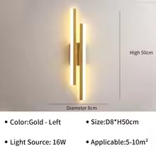 Applique Murale LED Moderne pour Salon, Escalier, Chambre, Couloir - Design Élégant