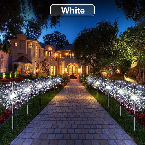 Lumière Solaire Feu d'Artifice LED – 60 LED, Décoration Jardin, IP64
