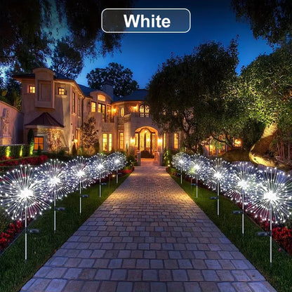 Lumière Solaire Feu d'Artifice LED – 60 LED, Décoration Jardin, IP64