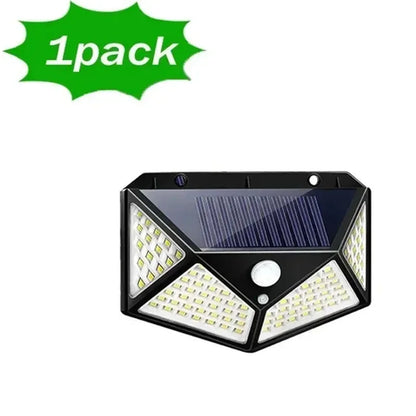 Applique Solaire Extérieure 100 LED – Détecteur de Mouvement PIR, 270°