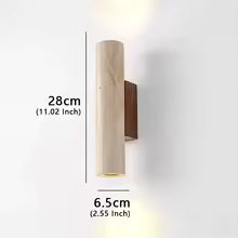 Applique Murale LED Wabi Sabi Jaune Marbre - Style Japonais pour Chevet, Salon, Escalier (Tailles 16-32cm)