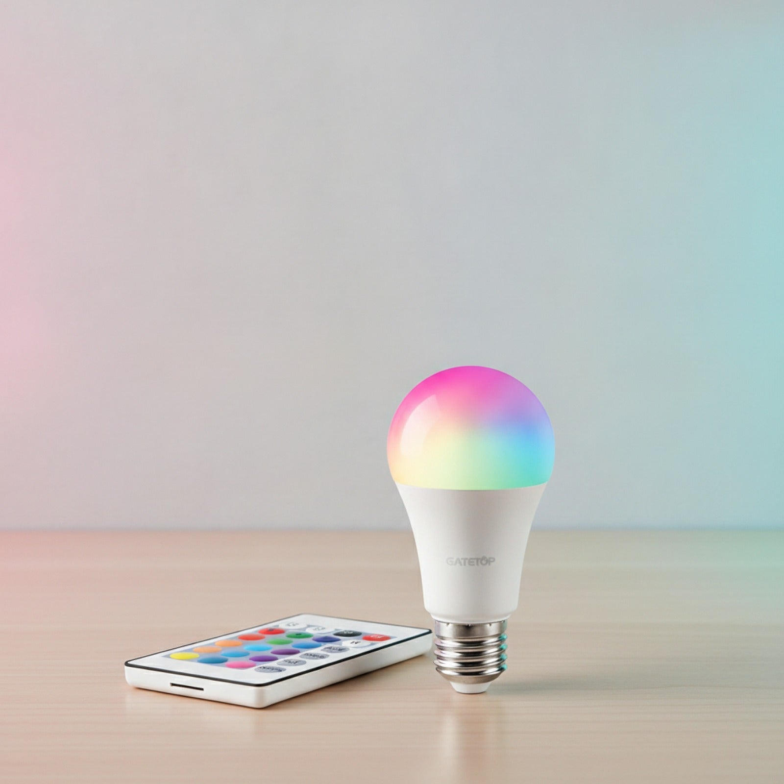 Ampoule LED RGB E27 10W avec Télécommande - Changement de Couleur