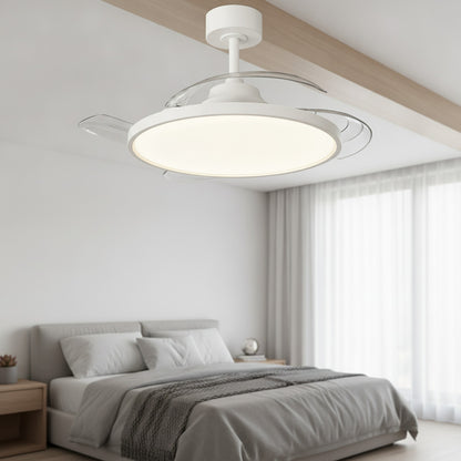 Plafonnier LED Jelena avec Ventilateur Rétractable Intelligent - 42 Pouces