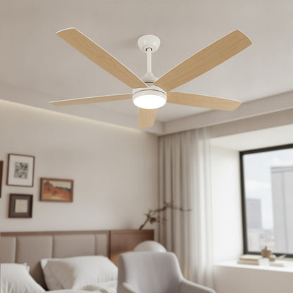 Ventilateur de Plafond Intelligent LED 132cm avec Éclairage Dimmable et Télécommande