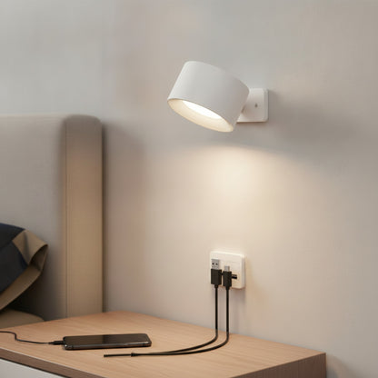 Lampe Murale LED Tactile avec Port USB - 3 Niveaux de Luminosité et Température, Rotation 360° - Idéale pour Chambre à Coucher